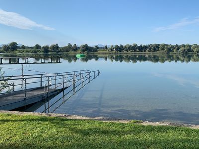 Strandbad Obing im Sommer