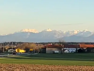 Obing mit Alpenpanorama