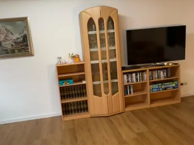 Schrankwand im Wohnzimmer