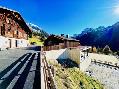 Ansicht Bauernhaus gegen OSten