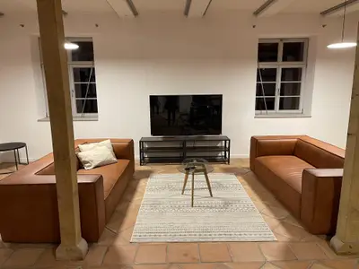 Hässelmühle - Offener Wohnbereich Suite Südterr.