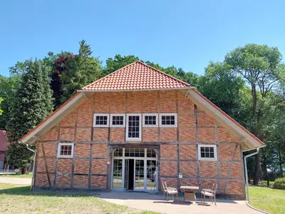 Hässelmühle - Aussenansicht Terrasse Suite Südter.