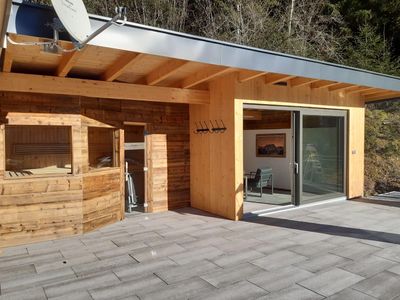 Dachterrasse mit Sauna