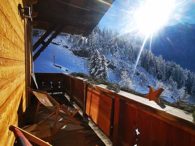 Wieserhof Aussicht Balkon Winter 2