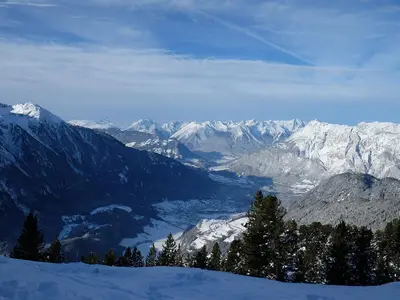 Ausblick Skigebiet Hochoetz