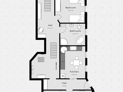 Grundriss Ferienwohnung