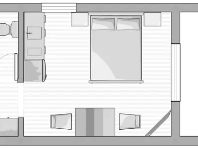Ferienwohnung für 2 Personen (22 m²) in Okrug Gornji 9/10