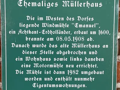 Historisches Schild Lütt Hus