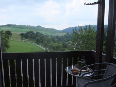 Ausblick Balkon FeWo Eiche