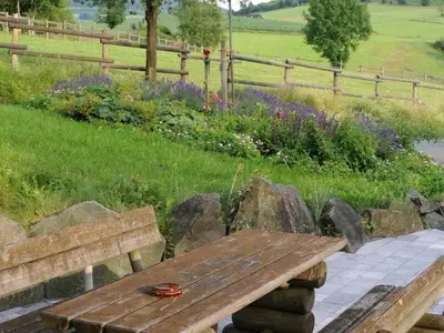 Terrasse der FeWo Birke