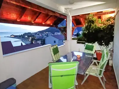 outside