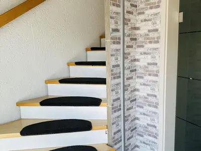Treppenaufgang zur Wohnung