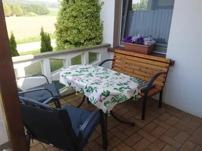 Veranda vor der Haustür