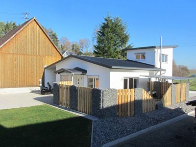 Terrasse der kleinen Wohnung