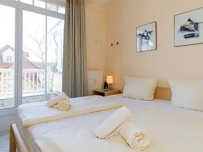 Schlafzimmer mit Doppelbett Schlafzimmer mit Doppelbett