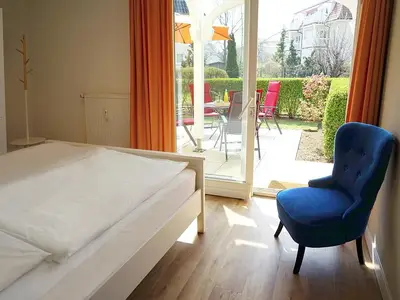 Schlafzimmer mit Doppelbett Schlafzimmer mit Doppelbett