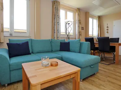 Wohnzimmer mit Schlafcouch Wohnzimmer mit Schlafcouch