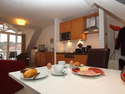 Küche und Essbereich