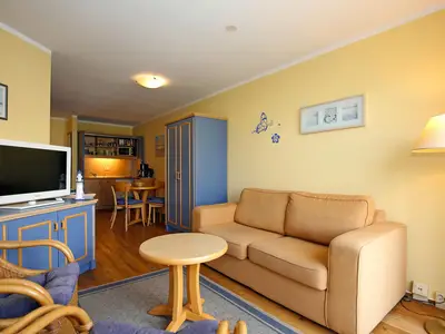Wohnzimmer mit Schlafcouch