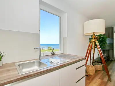 Küche mit Blick zum Meer Küche mit Blick zum Meer