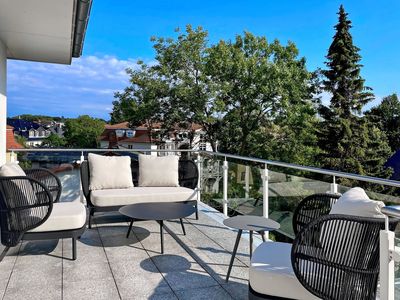 Balkon mit Loungemöbeln