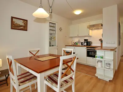 Wohnzimmer mit Blick zur Küche