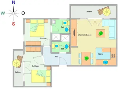 Ferienwohnung für 4 Personen (71 m²) in Ostseebad Kühlungsborn 3/10
