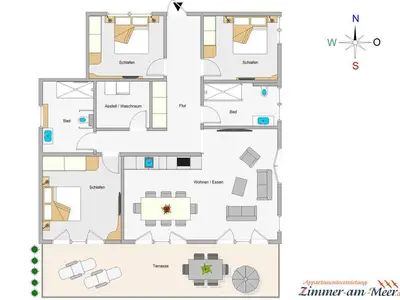 Ferienwohnung für 6 Personen (109 m²) in Ostseebad Kühlungsborn 3/10