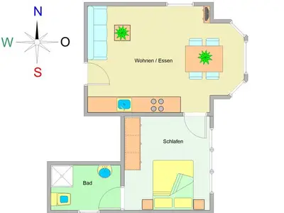 Ferienwohnung für 3 Personen (50 m²) in Ostseebad Kühlungsborn 3/10