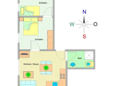 Ferienwohnung für 3 Personen (50 m²) in Ostseebad Kühlungsborn 3/10