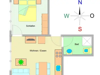 Ferienwohnung für 3 Personen (40 m²) in Ostseebad Kühlungsborn 3/10