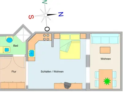 Ferienwohnung für 2 Personen (45 m²) in Ostseebad Kühlungsborn 3/10