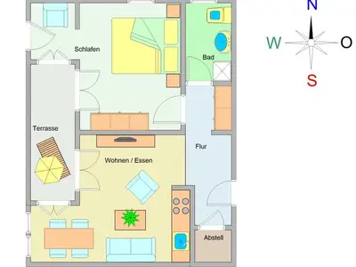 Ferienwohnung für 3 Personen (50 m²) in Ostseebad Kühlungsborn 3/10