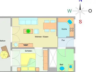 Ferienwohnung für 2 Personen (48 m²) in Ostseebad Kühlungsborn 3/10