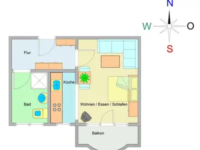 Ferienwohnung für 2 Personen (33 m²) in Ostseebad Kühlungsborn 3/10