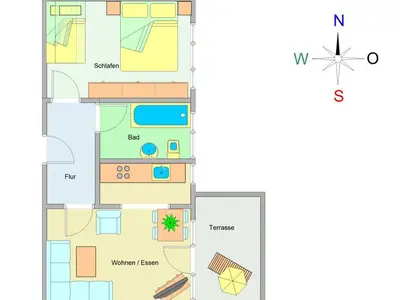 Ferienwohnung für 2 Personen (50 m²) in Ostseebad Kühlungsborn 2/10