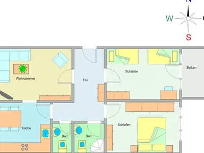 Ferienwohnung für 5 Personen (80 m²) in Ostseebad Kühlungsborn 3/10