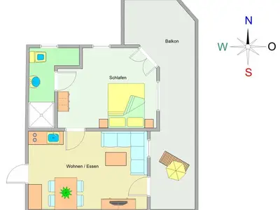 Ferienwohnung für 4 Personen (45 m²) in Ostseebad Kühlungsborn 3/10