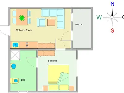 Ferienwohnung für 4 Personen (45 m²) in Ostseebad Kühlungsborn 3/10