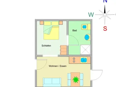 Ferienwohnung für 3 Personen (27 m²) in Ostseebad Kühlungsborn 3/10