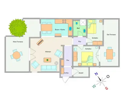 Ferienwohnung für 4 Personen (62 m²) in Ostseebad Kühlungsborn 3/10