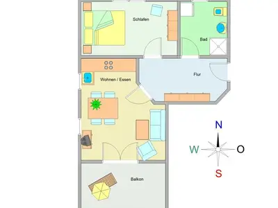 Ferienwohnung für 3 Personen (55 m²) in Ostseebad Kühlungsborn 3/10