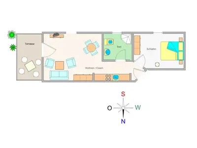 Ferienwohnung für 4 Personen (50 m²) in Ostseebad Kühlungsborn 3/10
