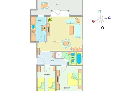 Ferienwohnung für 4 Personen (70 m²) in Ostseebad Kühlungsborn 3/10