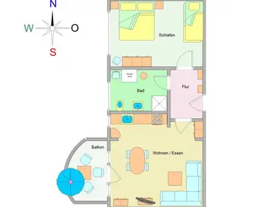 Ferienwohnung für 4 Personen (50 m²) in Ostseebad Kühlungsborn 3/10