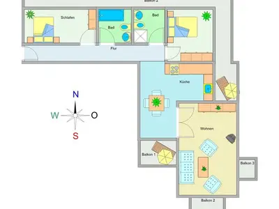 Ferienwohnung für 4 Personen (90 m²) in Ostseebad Kühlungsborn 3/10