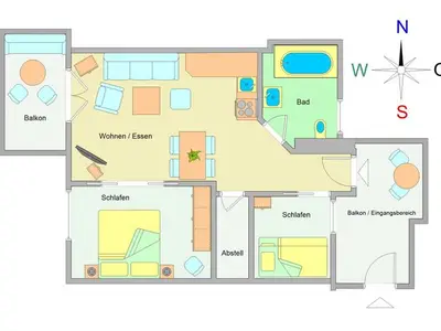 Ferienwohnung für 4 Personen (56 m²) in Ostseebad Kühlungsborn 3/10