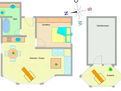 Ferienwohnung für 2 Personen (56 m²) in Ostseebad Kühlungsborn 4/10