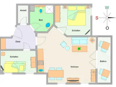Ferienwohnung für 4 Personen (58 m²) in Ostseebad Kühlungsborn 3/10