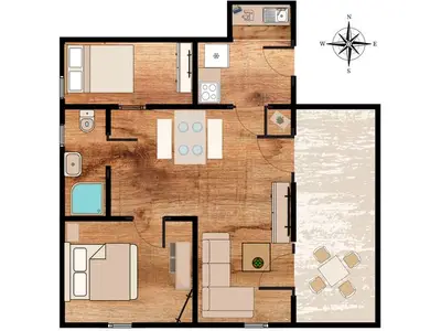 Ferienwohnung für 4 Personen (55 m²) in Ostseebad Kühlungsborn 8/10